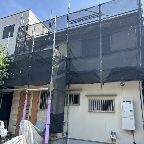 足場組立完了