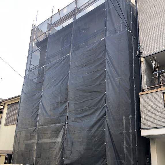 足場組立完成